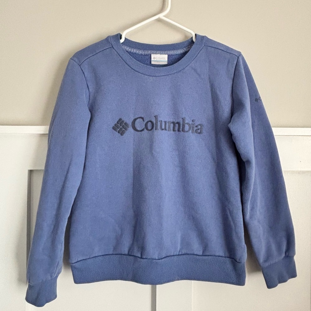 EUC LN Columbia Women S Blue Crewneck Sweater